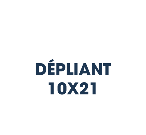 Dépliant 10x21